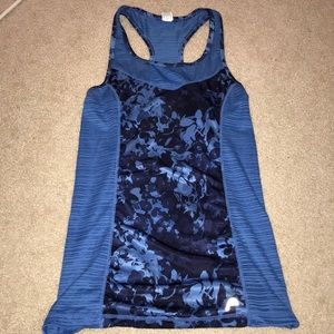 Blue/navy work out tank top